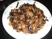 肉炒榛蘑的做法