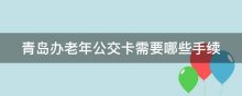 青岛办老年公交卡需要哪些手续