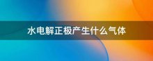 水电解正极产生什么气体