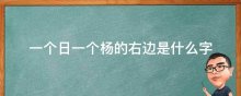 一个日一个杨的右边是什么字