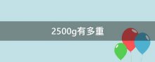 2500g有多重