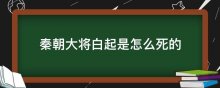 秦朝大将白起是怎么死的