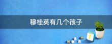穆桂英有几个孩子