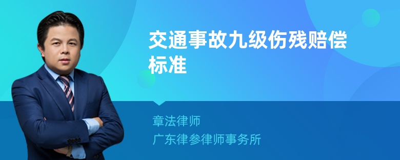 交通事故九级伤残赔偿标准